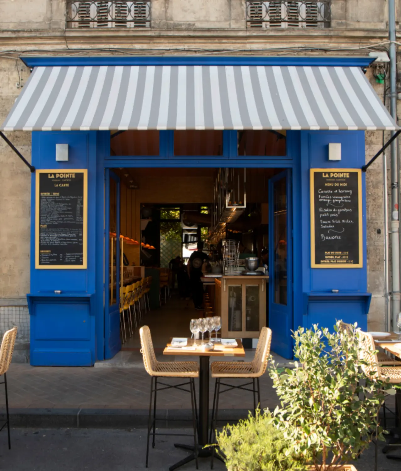 devanture du restaurant la pointe bordeaux chartrons