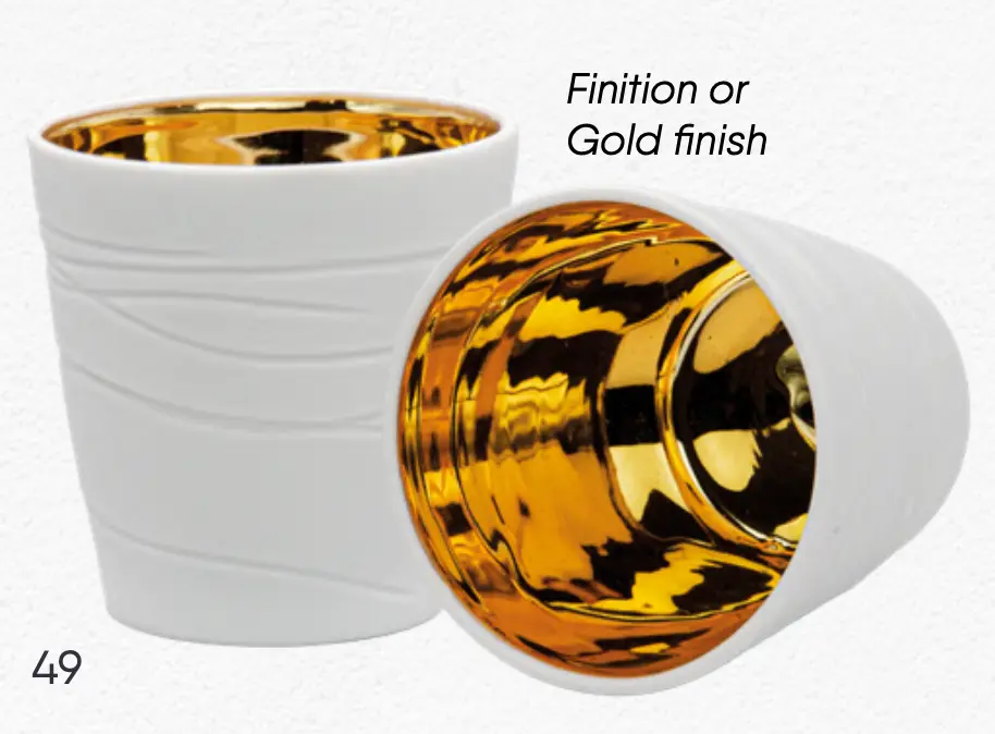 tasse à café sur mesure intérieur gold 