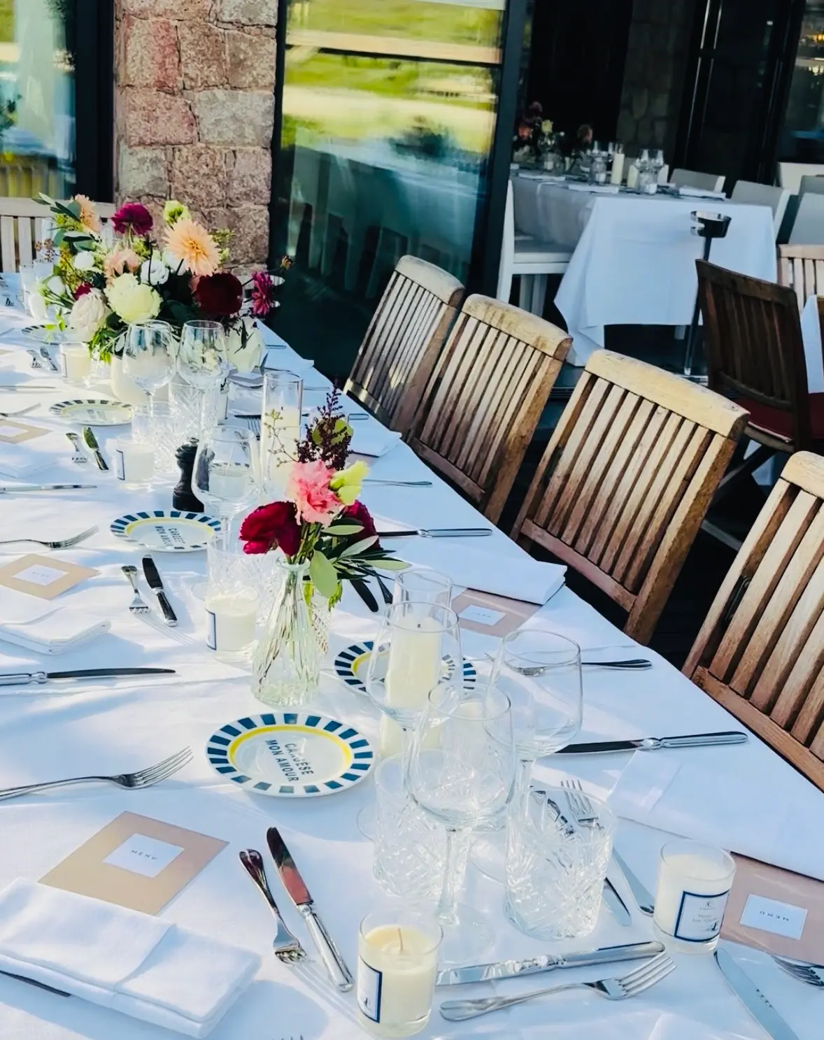 assiette sur mesure pour chacun des 120 invités