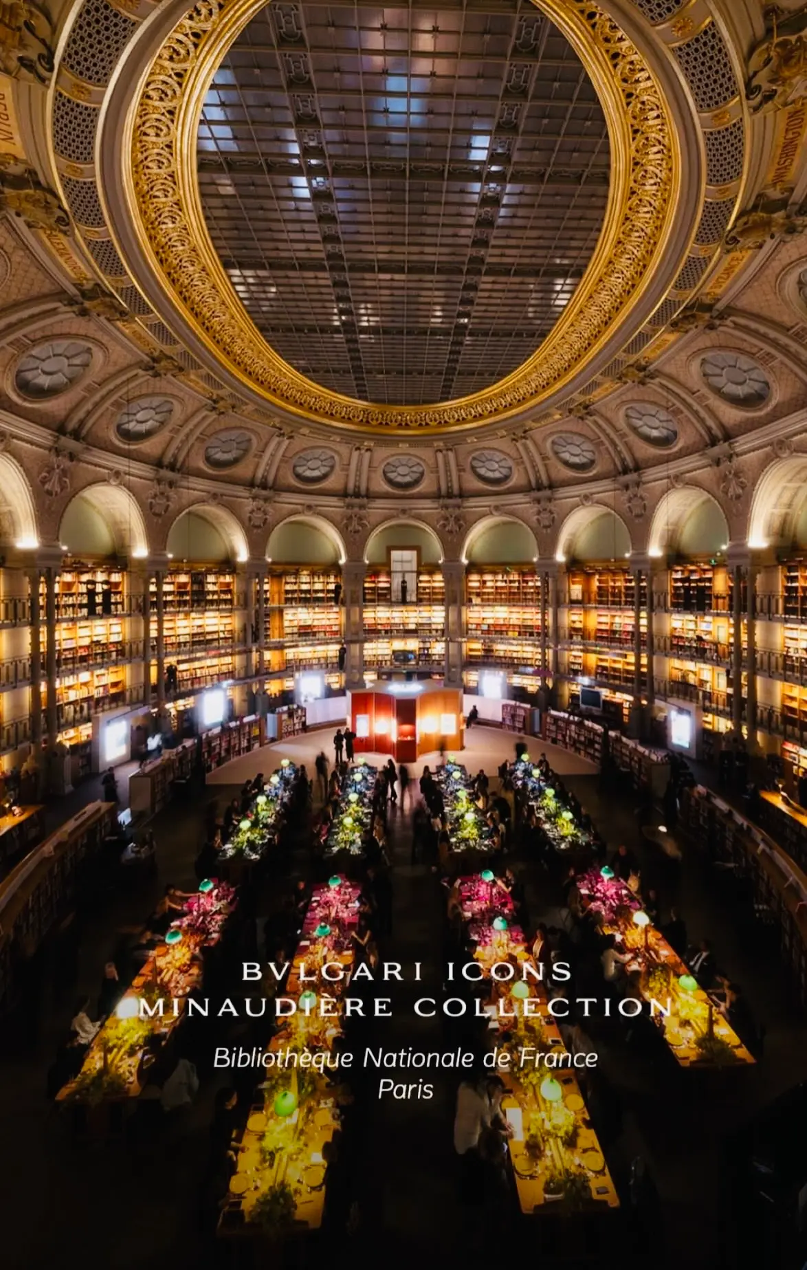 gala bvlgarie BNF paris 150 assiettes sur mesure