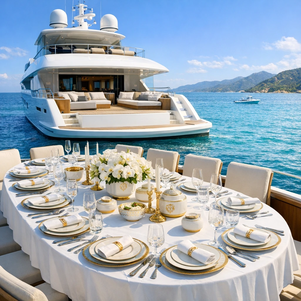 Porcelaine de limoges sur mesure - Yacht de luxe