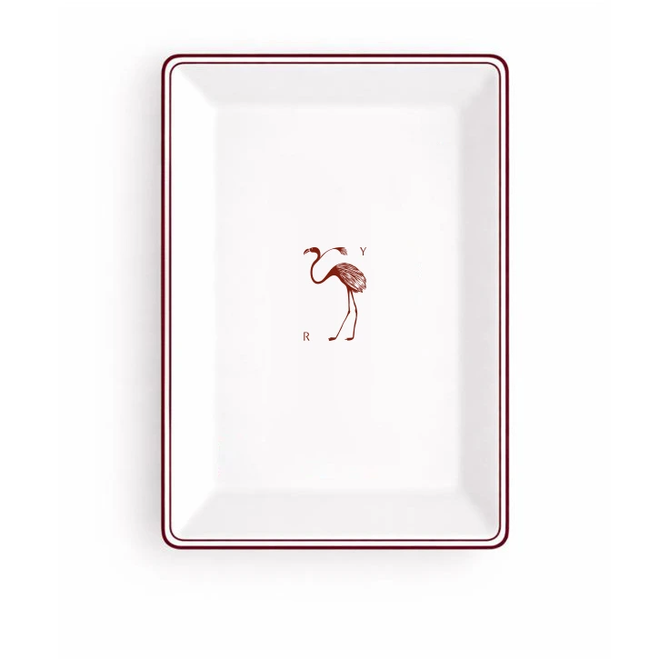série de vide poches réalisée sur mesure en porcelaine de Limoges
