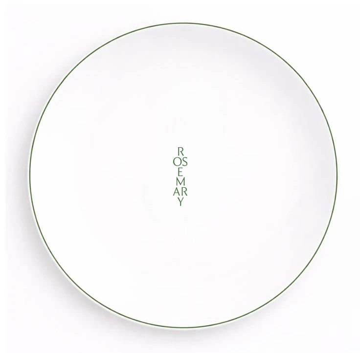 assiette sur mesure chromo + filet peint main limoges