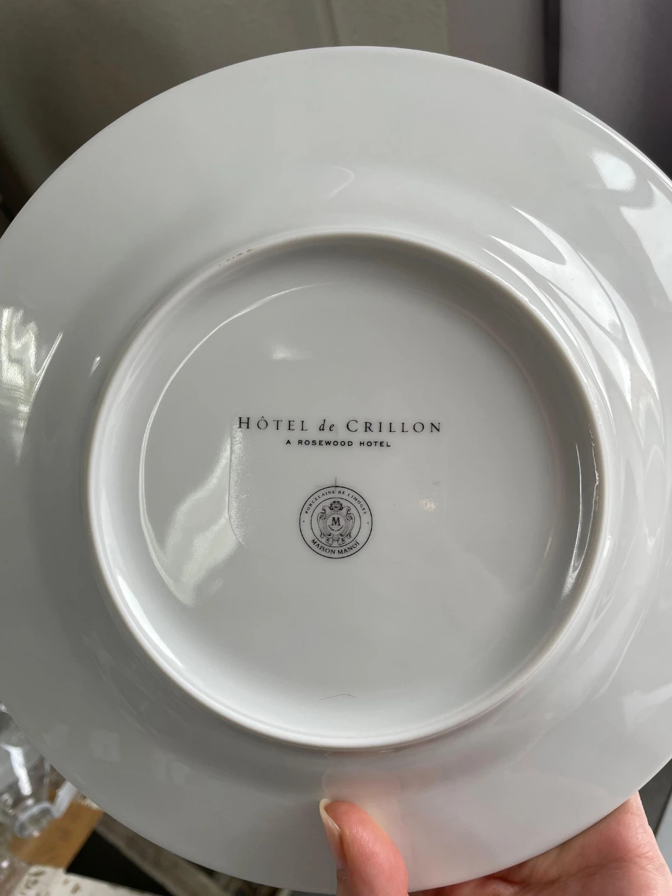 estampille maison manoi IG limoges porcelaine sur mesure