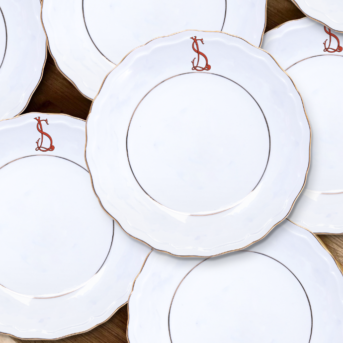Monogramme sur mesure Limoges porcelaine sur mesure limoges
