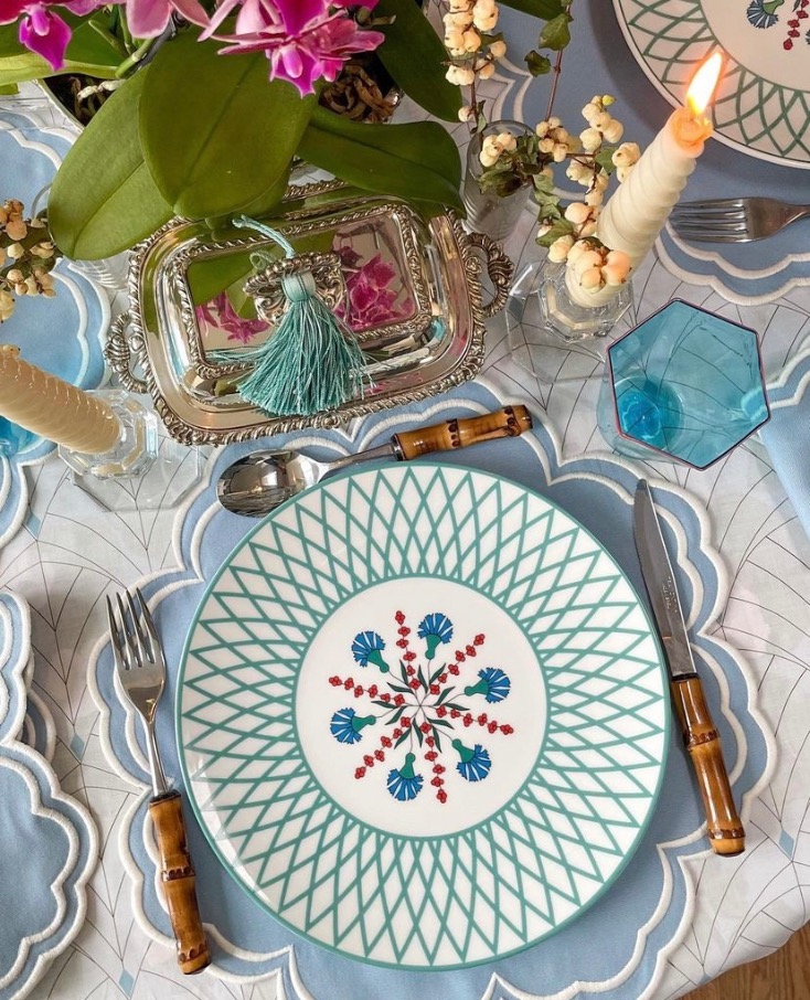 vaisselle en porcelaine de limoges collection volutes