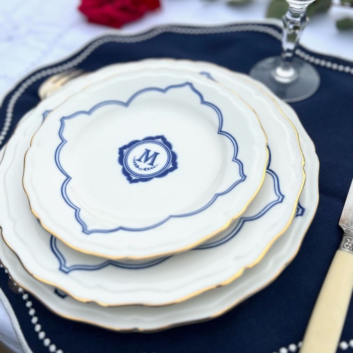 assiettes en porcelaine haut de gamme maison