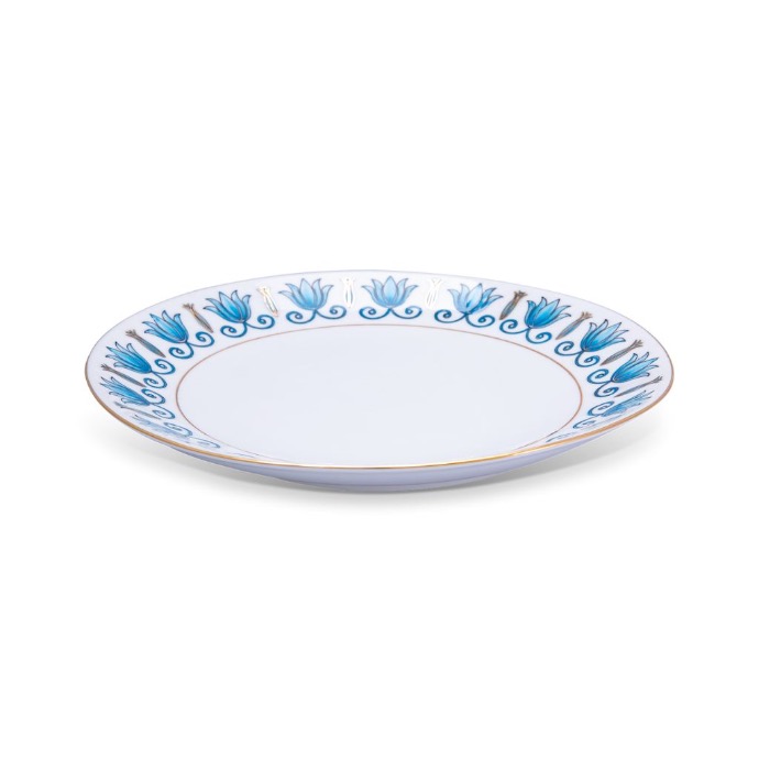 assiette en porcelaine moderne lotus