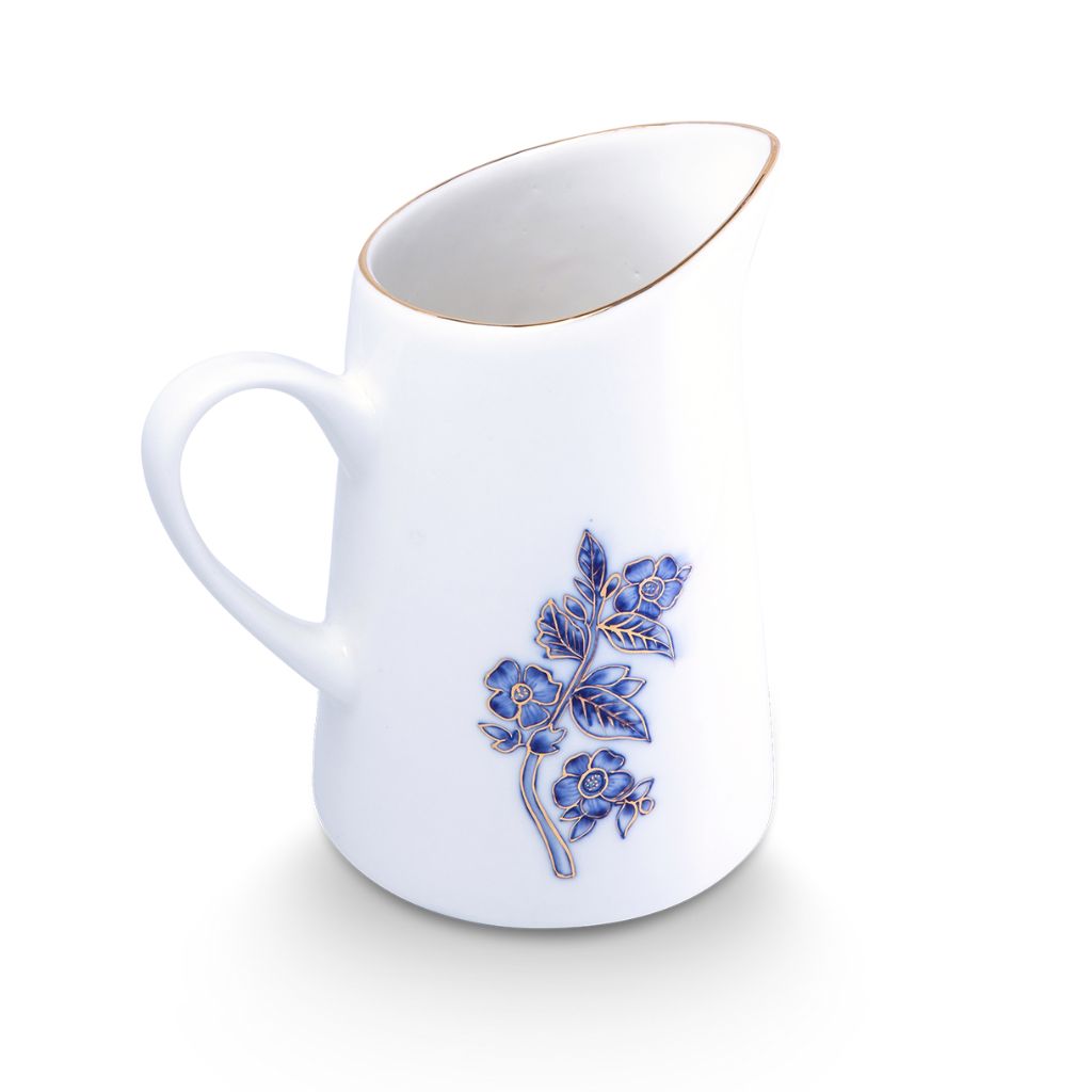 Petit vase en porcelaine peint à la main "Les Oiseaux" - 0,75 L