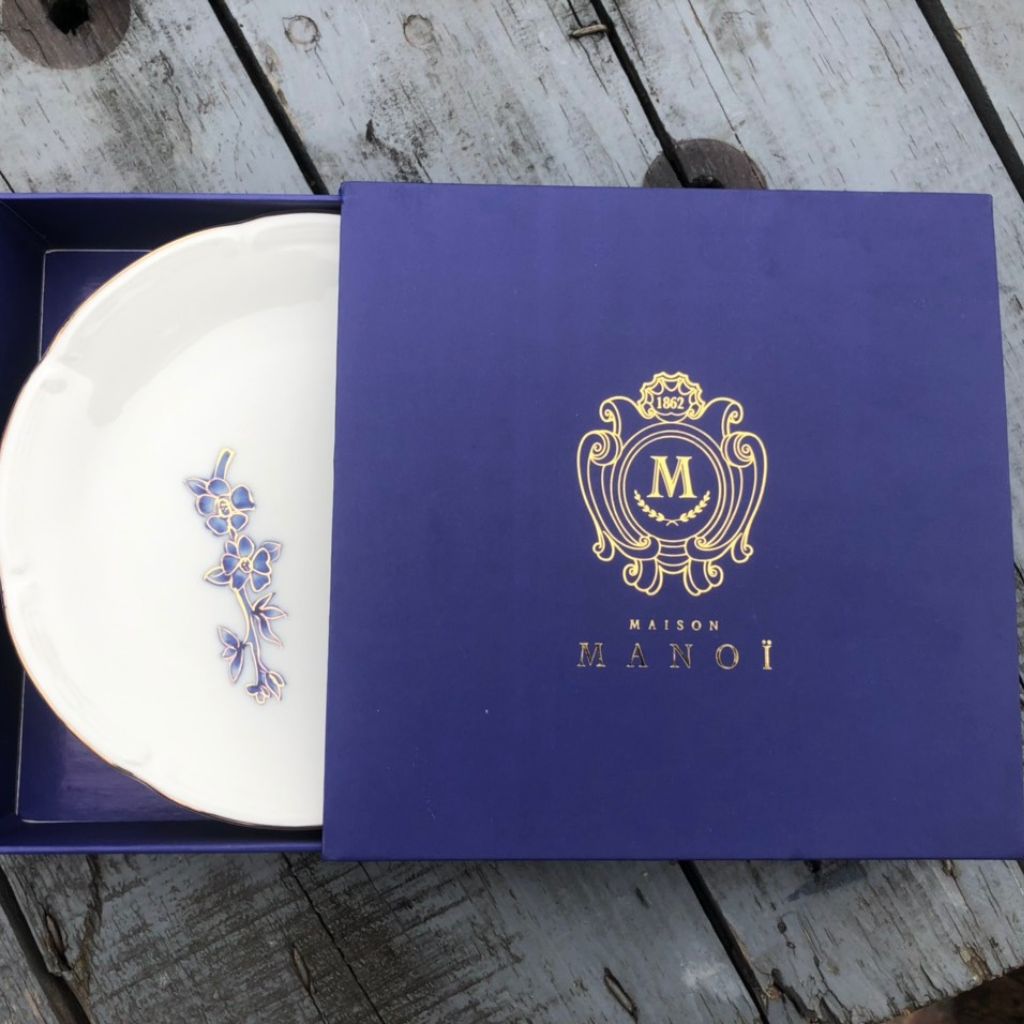 Assiette à dessert en porcelaine peinte à la main "Les Oiseaux" ⌀ 18 cm