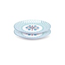 Assiette à dessert en porcelaine peinte à la main "Volutes" ⌀ 18 cm