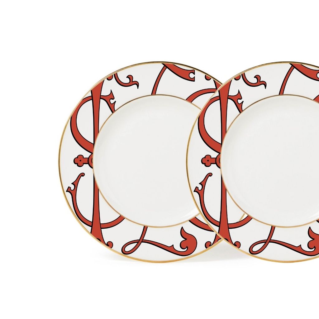 Set de 2 assiettes en porcelaine 27cm