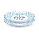 Assiette en porcelaine peint à la main "Volutes" ⌀ 26 cm