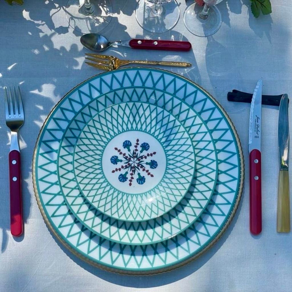 Assiette en porcelaine de Limoges "Volutes Limoges" ⌀ 27,5 cm