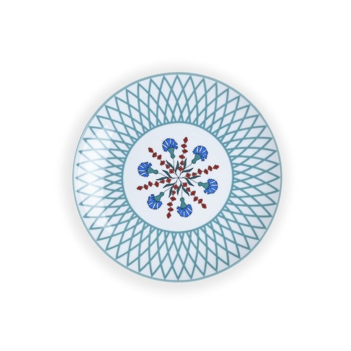 High-end Limoges porcelain dinner plate Volutes - diameter 27.5 cm.