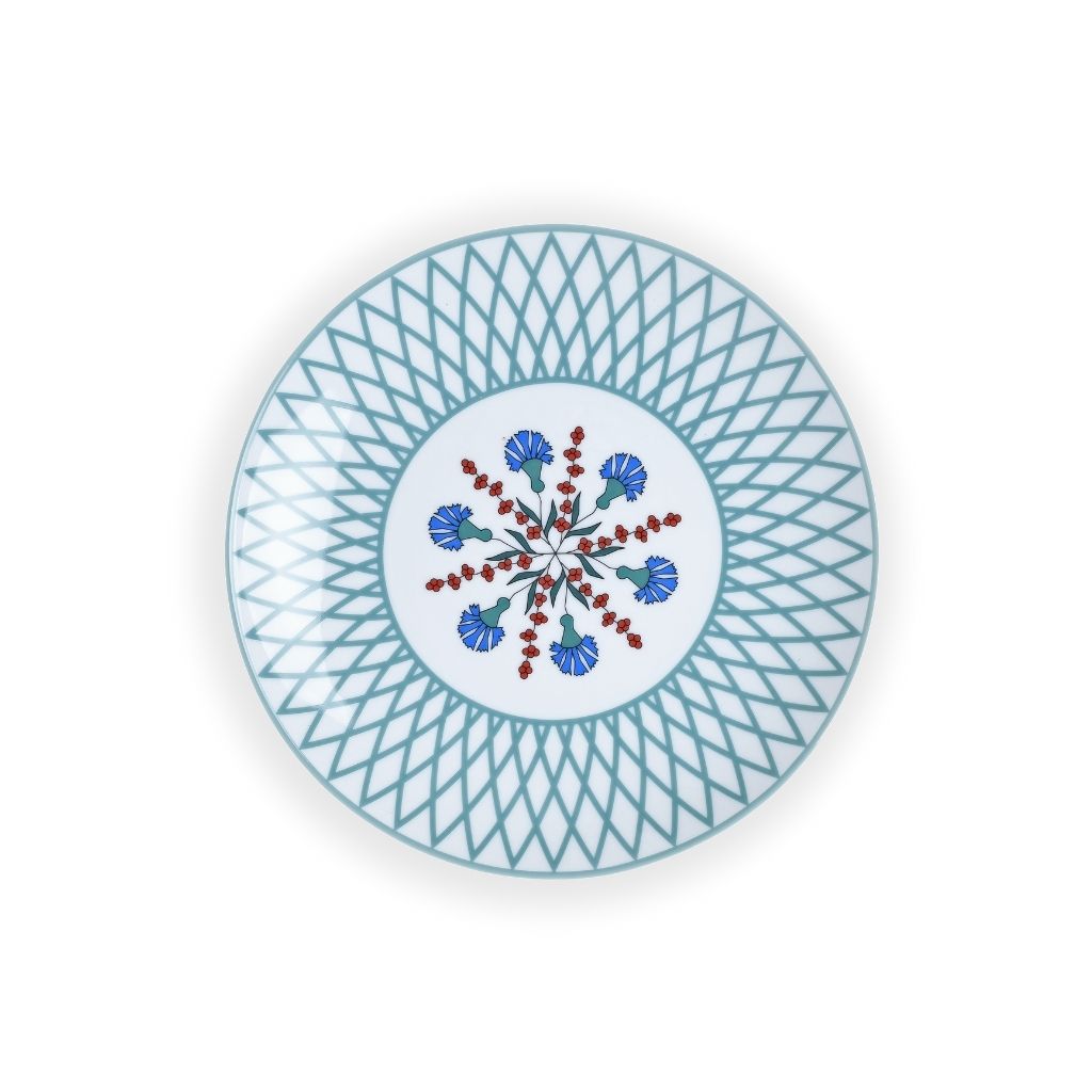 Assiette en porcelaine de Limoges haut de gamme "Volutes Limoges" ⌀ 22 cm