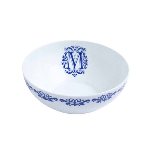 [33OR/01-S] Limoges porcelain salad bowl made in France "Limoges Ornaments" ⌀ 26 cm