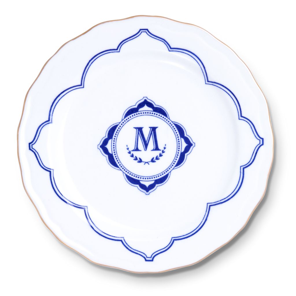 [09H/02-S] Assiette en porcelaine blanche ha​ut de gamme "Héritage" ⌀ 26 cm