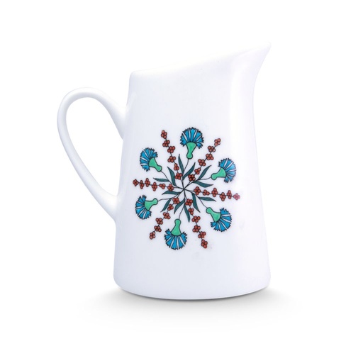 [23V/01-S] Petit vase en porcelaine peint à la main "Volutes" – 0,75 L – Artisanat haut de gamme