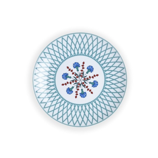[09VL/02-S] Assiette à dîner en porcelaine de Limoges haut de gamme "Volutes Limoges" ⌀ 27,5 cm